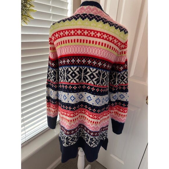 Old Navy Winter Colorful Pattern Tunic Cardigan Sweater Size Small - Picture 3 of 6